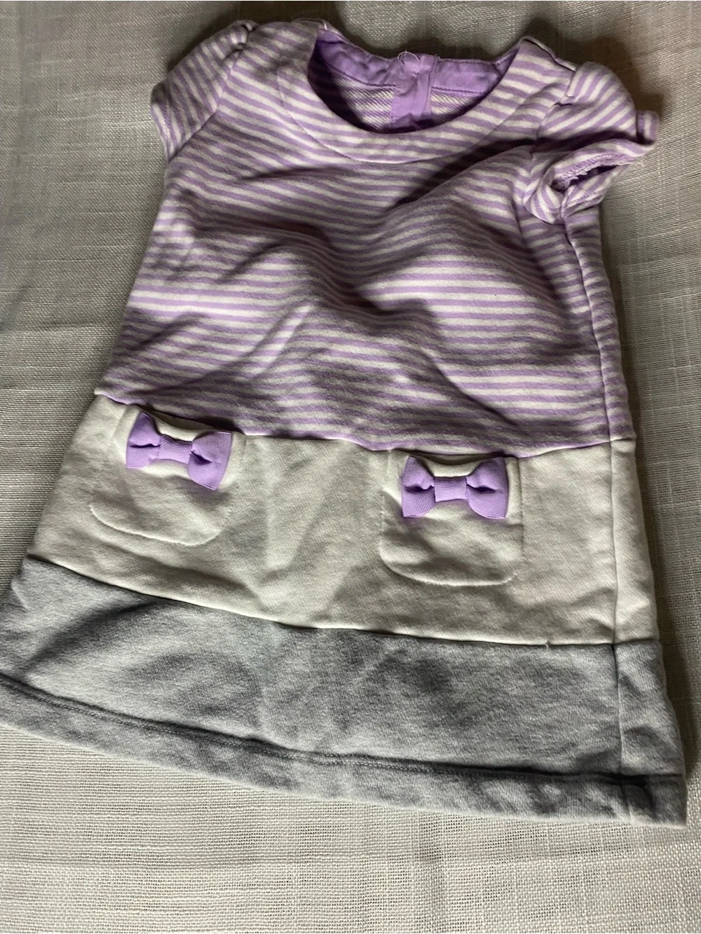 Gymboree Purple and White Striped Baby Top